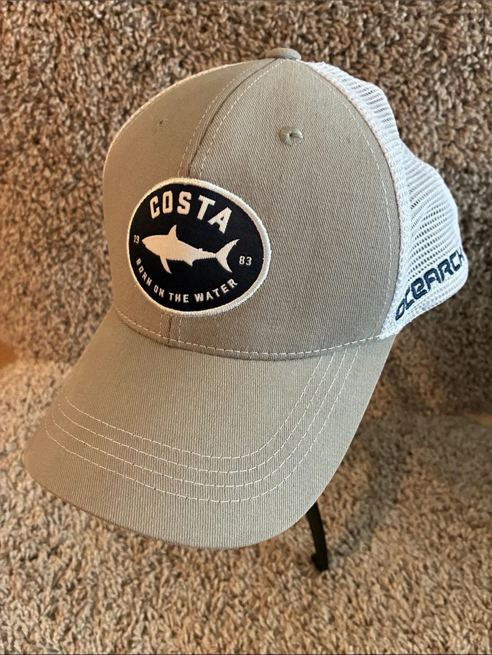 Costa Khaki Shark Osearch Trucker SnapBack Cap